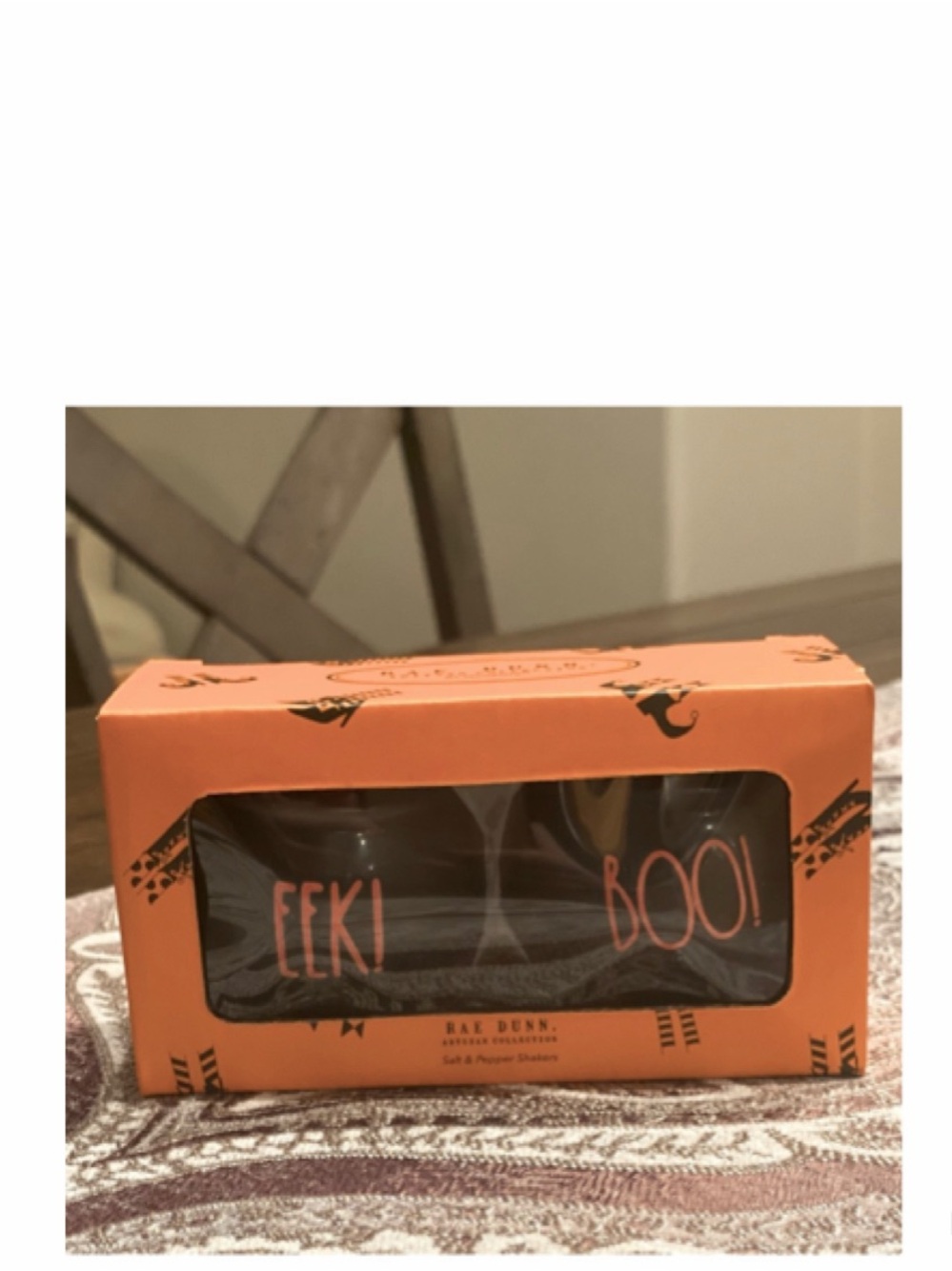 Rae Dunn EEK & BOO CAULDRON Salt & Pepper Shaker